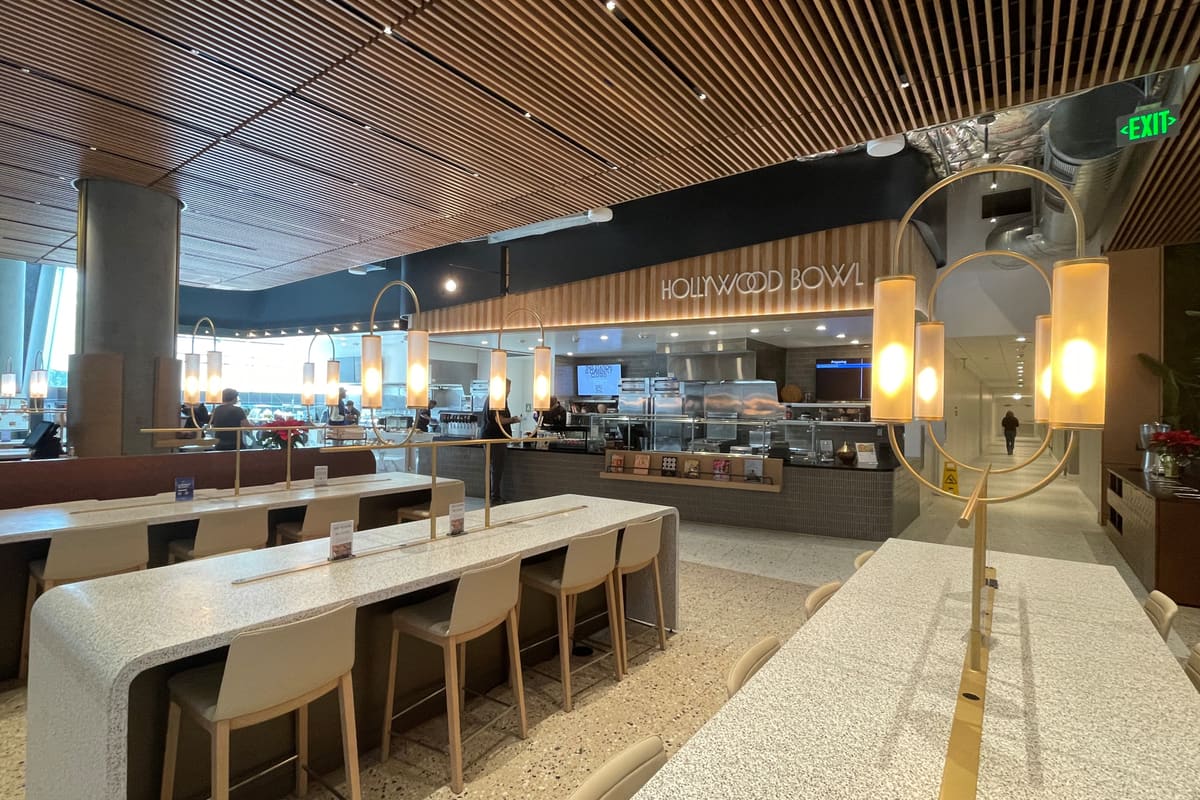 The dining cafe at The Burbank Studios